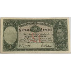 AUSTRALIA 1942 . ONE 1 POUND BANKNOTE . ARMITAGE/McFARLANE
